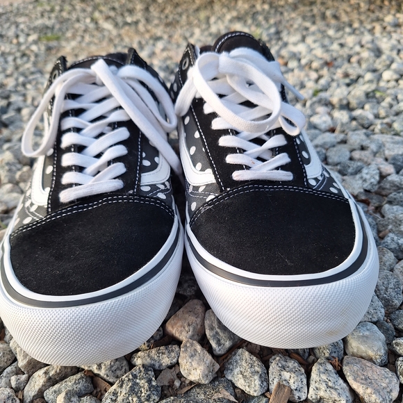 Vans Men's Black and White Polka Dot Shoes Baker Dollin 12 - Picture 8 of 14